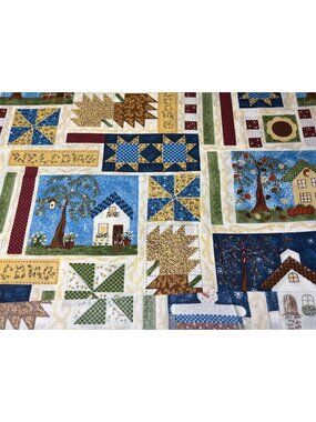 Troy Corporation 1/2 yard x 44" Cotton Quilting Fabric - Seasons Sampler Louise